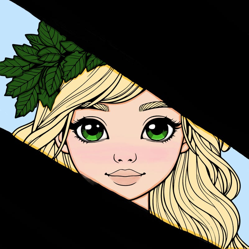 realistic girl with fall leaf crown