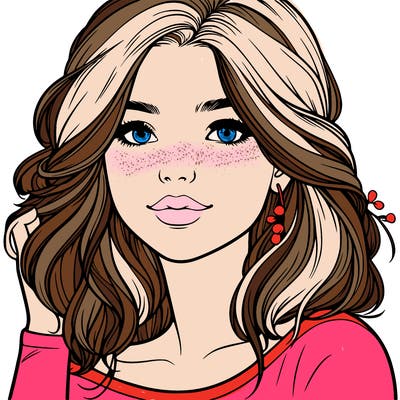 realistic beautiful girl