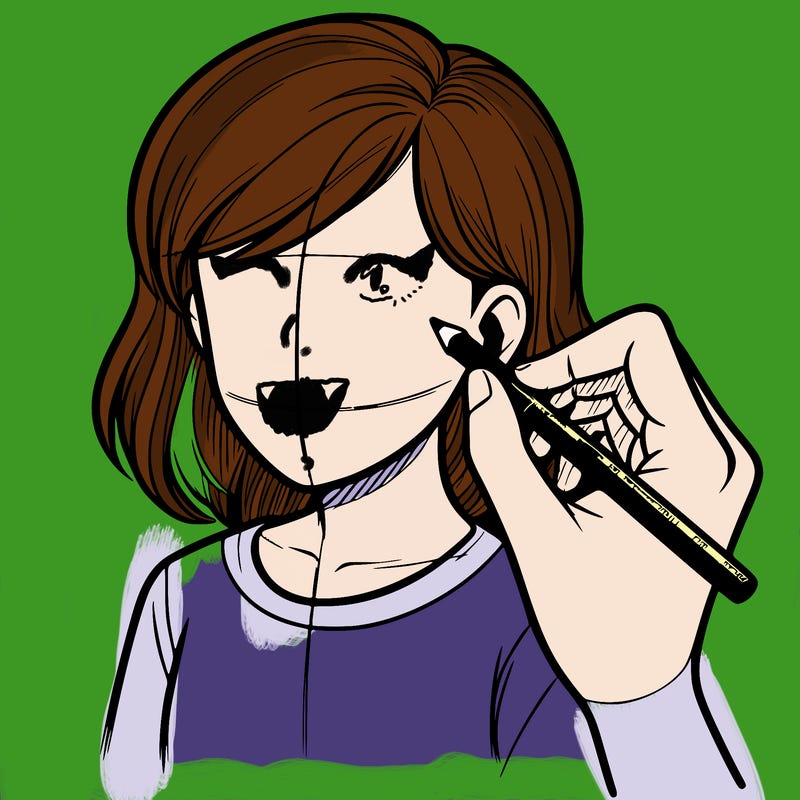 drawing a realistic person