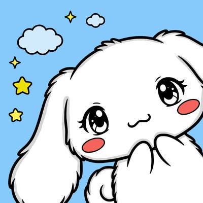 anime cinnamoroll cute fluffy