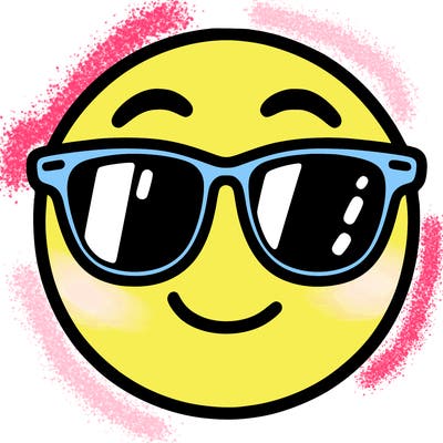 emoji with sunglasses