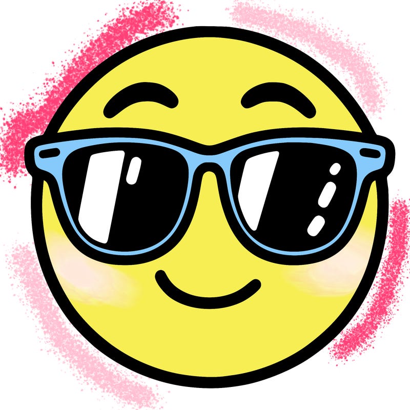 emoji with sunglasses