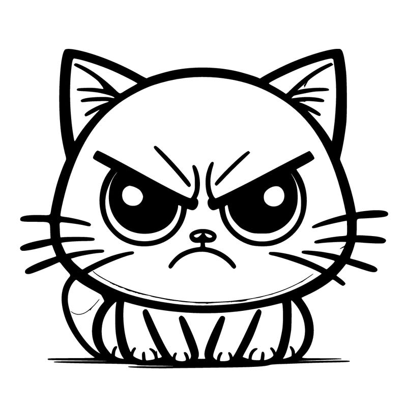really angry cat