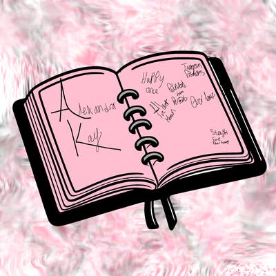 open note book blank