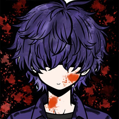 manga boy fluffy hair covering his eyes