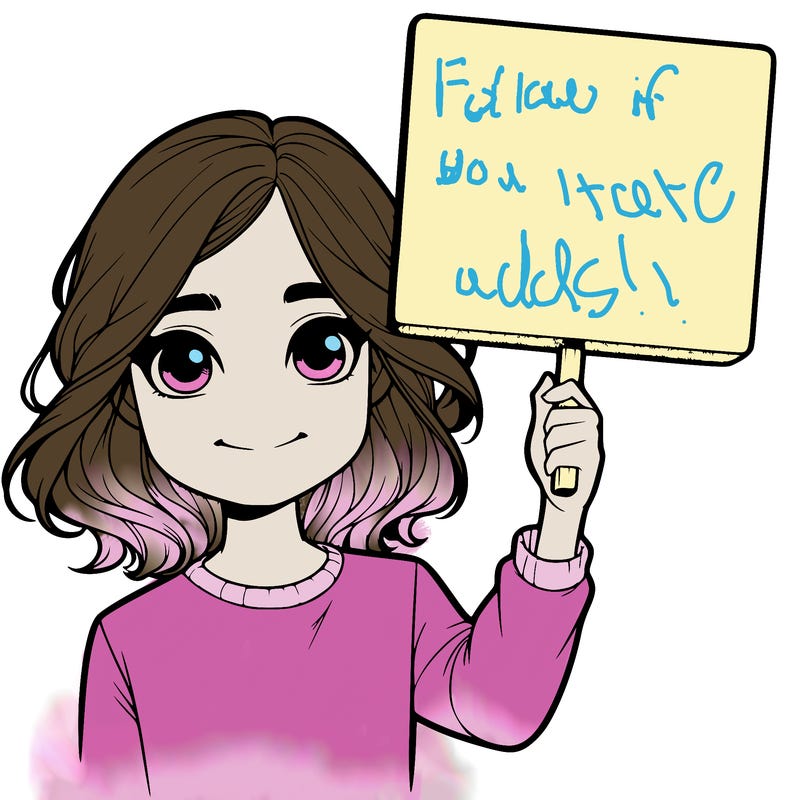 realistic girl holding up a sign