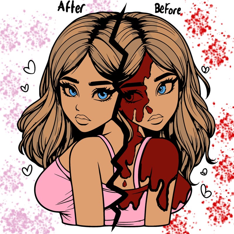 realistic girl split