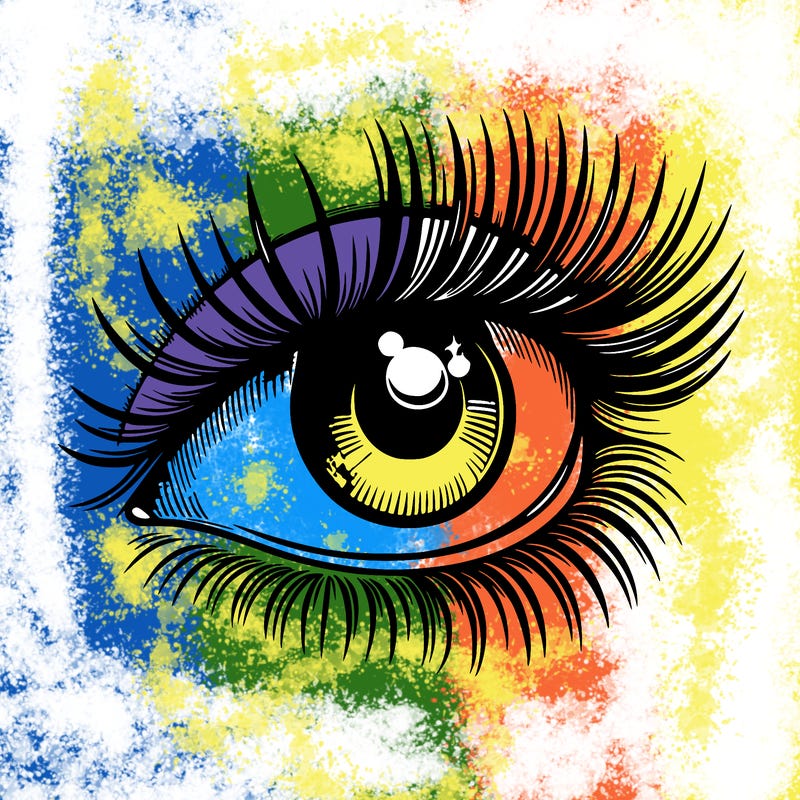 realistic eye long eylashes