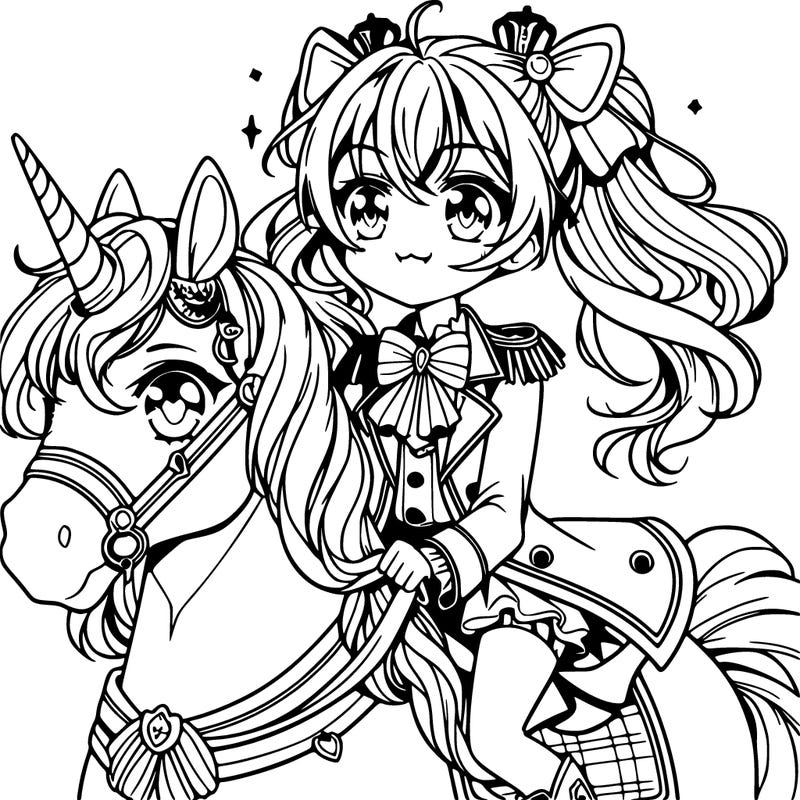 animi girl unicorn