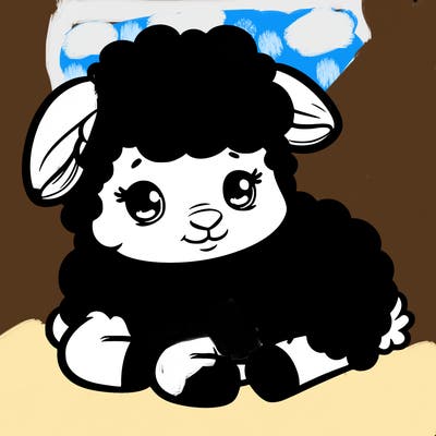 a baby sheep