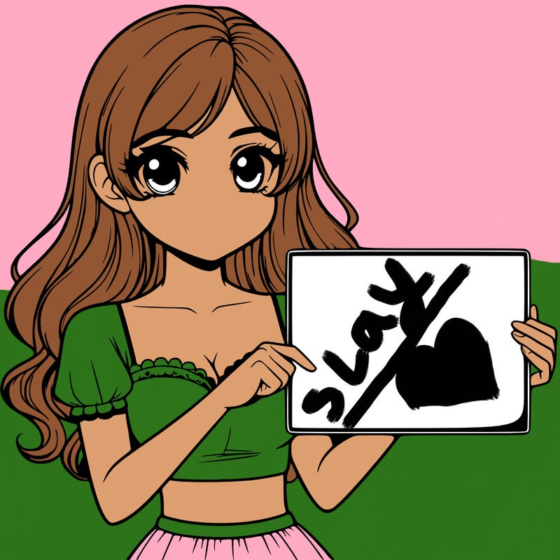 realistic pretty girl holding blank sign