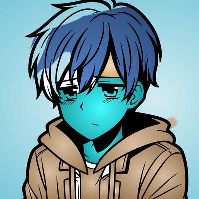 depressed anine teen boy