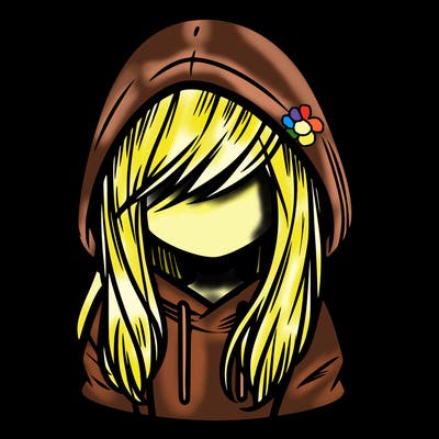 girl with hair covering her face and wearing a hoodie