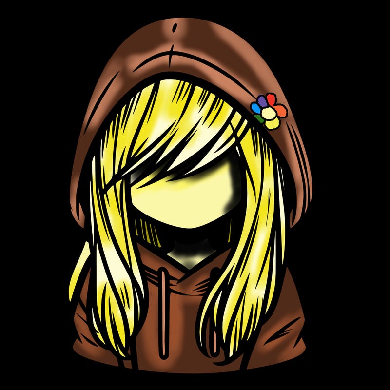 girl with hair covering her face and wearing a hoodie