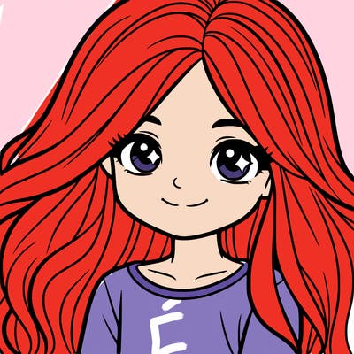 a 12 year old girl with long hair