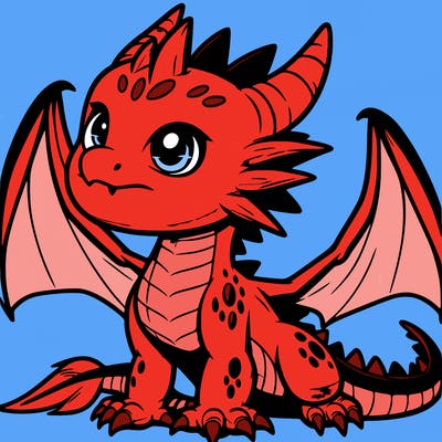 fierce baby night dragon