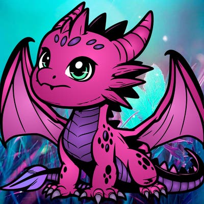 fierce baby night dragon