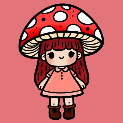 mushroom girl