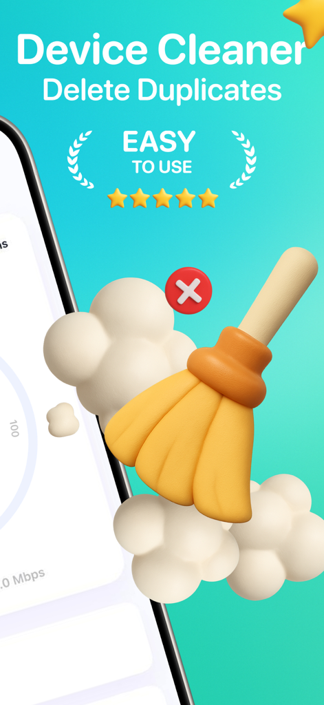 SnapCleaner – Photo & Storage - Interfaz de la aplicación SnapCleaner para limpiar el almacenamiento del dispositivo y eliminar duplicados