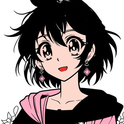 very pretty anime girl