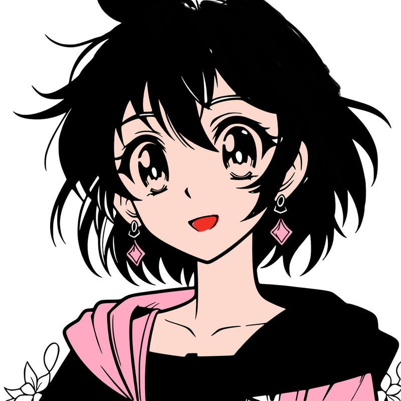 very pretty anime girl