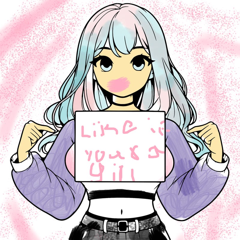 girl holding a blank sign in a long sleeve crop top