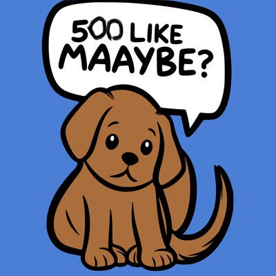 a puppy that says 5 like maybe