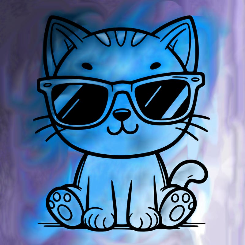 cat with sunglasses