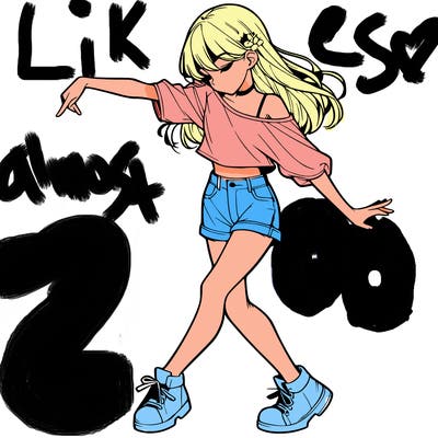 realistic girl danceing