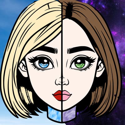 realistic girl split