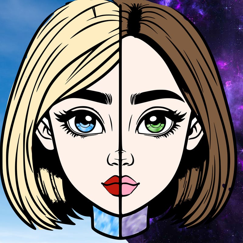 realistic girl split