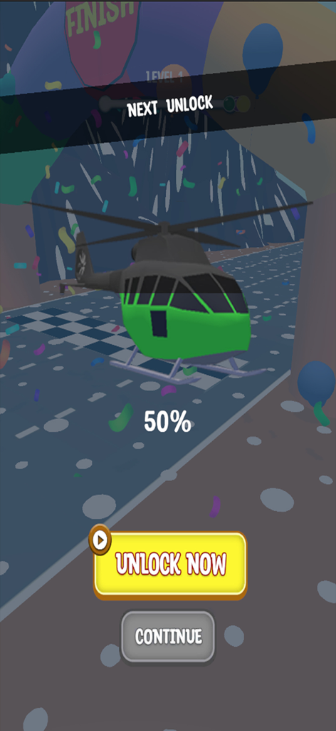 Car Shape Funny Transform Race - Progresso de desbloqueio de helicóptero verde no jogo Car Shape Funny Transform Race