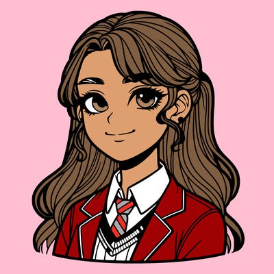 a girl with freckles and is in high school popular and realistic