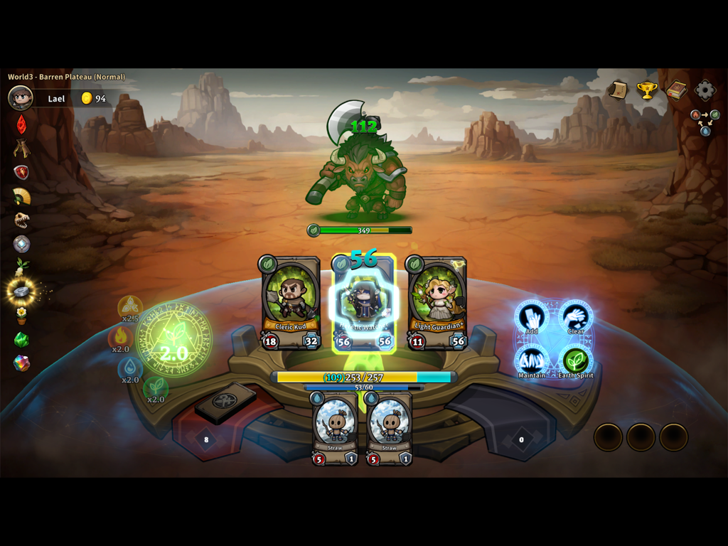 Heroes Wanted - Strategic deck building battle against a minotaur boss in Heroes Wanted