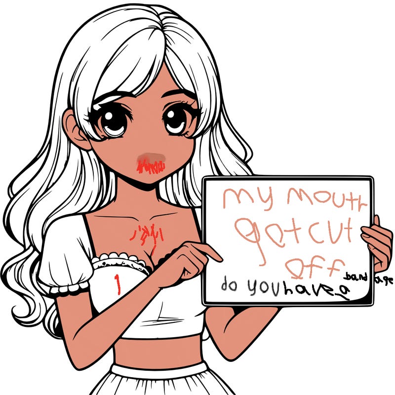 realistic pretty girl holding blank sign