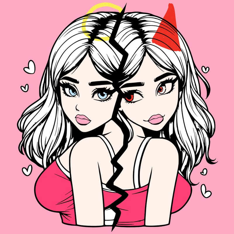 realistic girl split