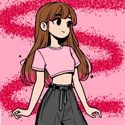 girl in a cute crop top