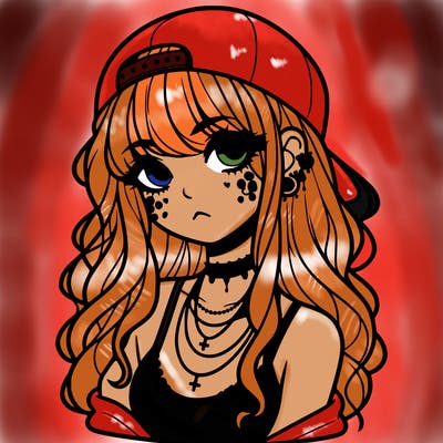 scene girl aesthetic