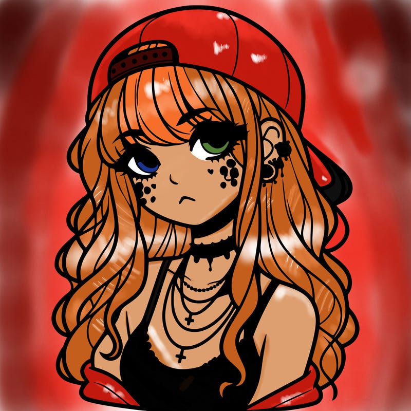 scene girl aesthetic