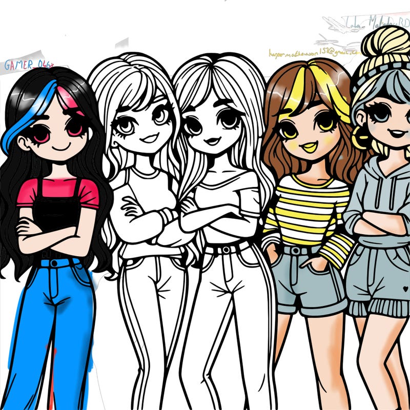 group of girl friends