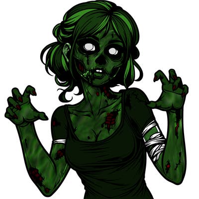 realistic zombie girl