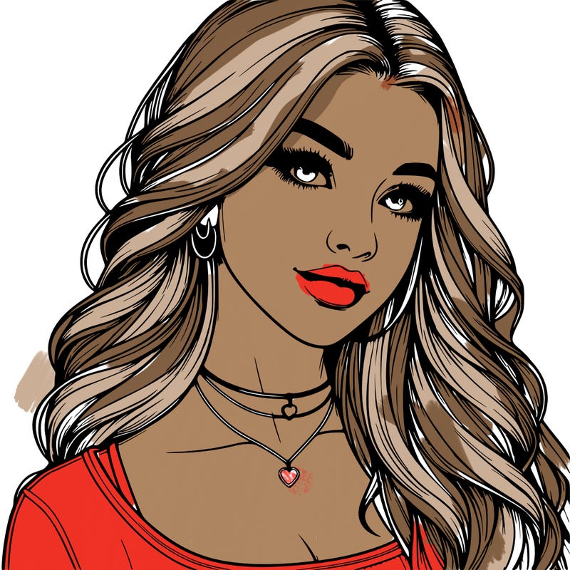 detailed realistic girl