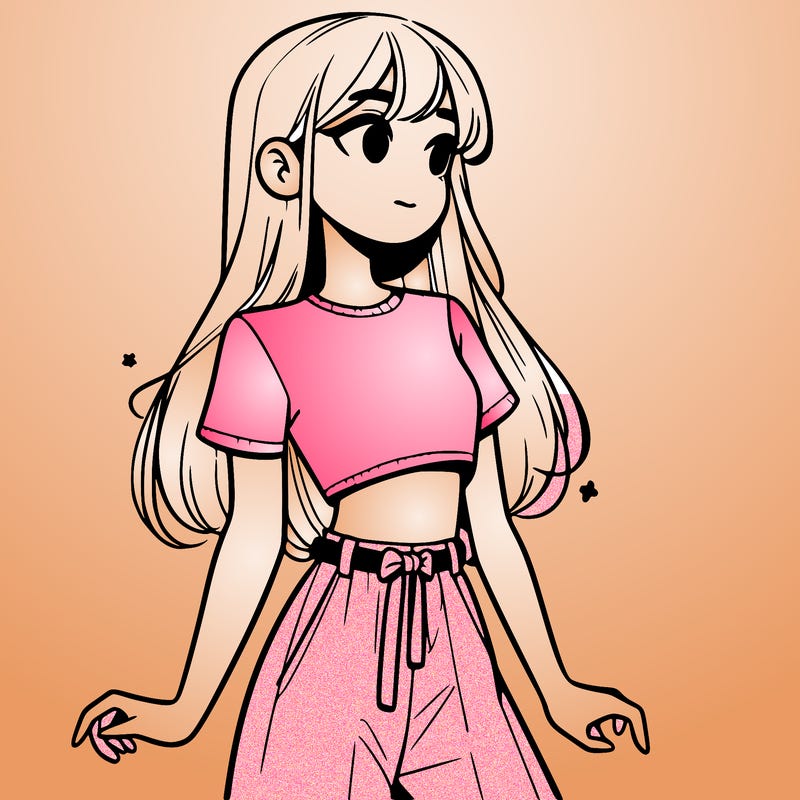 girl in a cute crop top