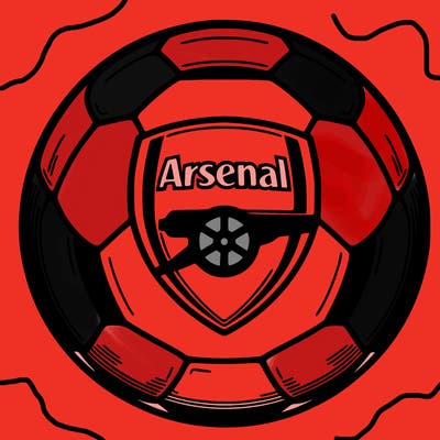 arsenal logo on soccer ball