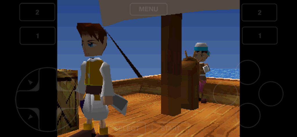 Gamma - PS 1 Game Emulator - A classic PlayStation 1 game running on the Gamma emulator with mobile touch controls