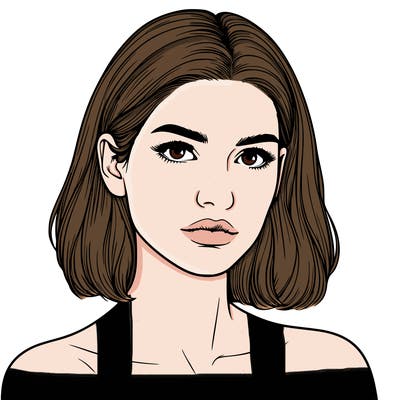 realistic portrait of woman