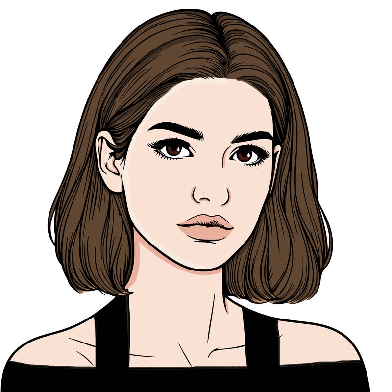 realistic portrait of woman