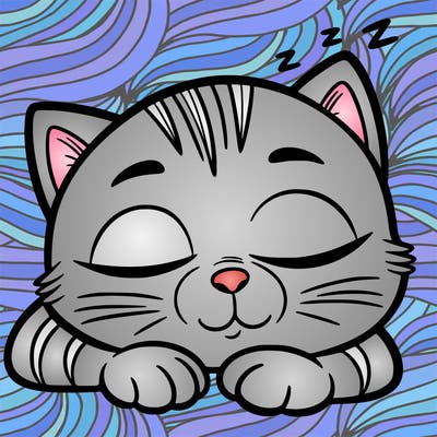 sleepy cat