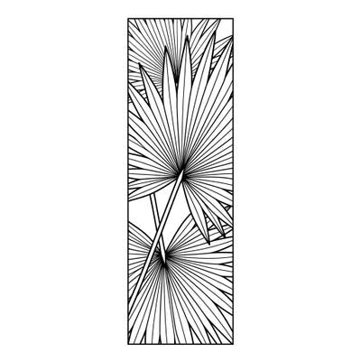 Bring a touch of tropical elegance to your reading with this exquisite fan palm leaf bookmark coloring page. Its intricate design offers a calming and creative escape for all ages.