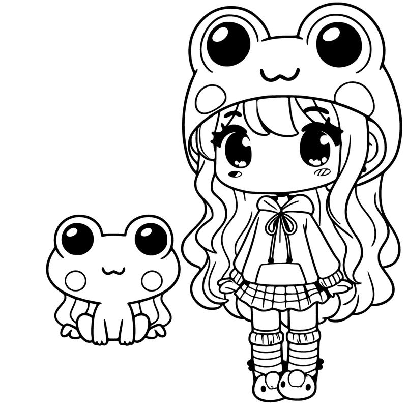 a girl wearing a frog hat with frog socks